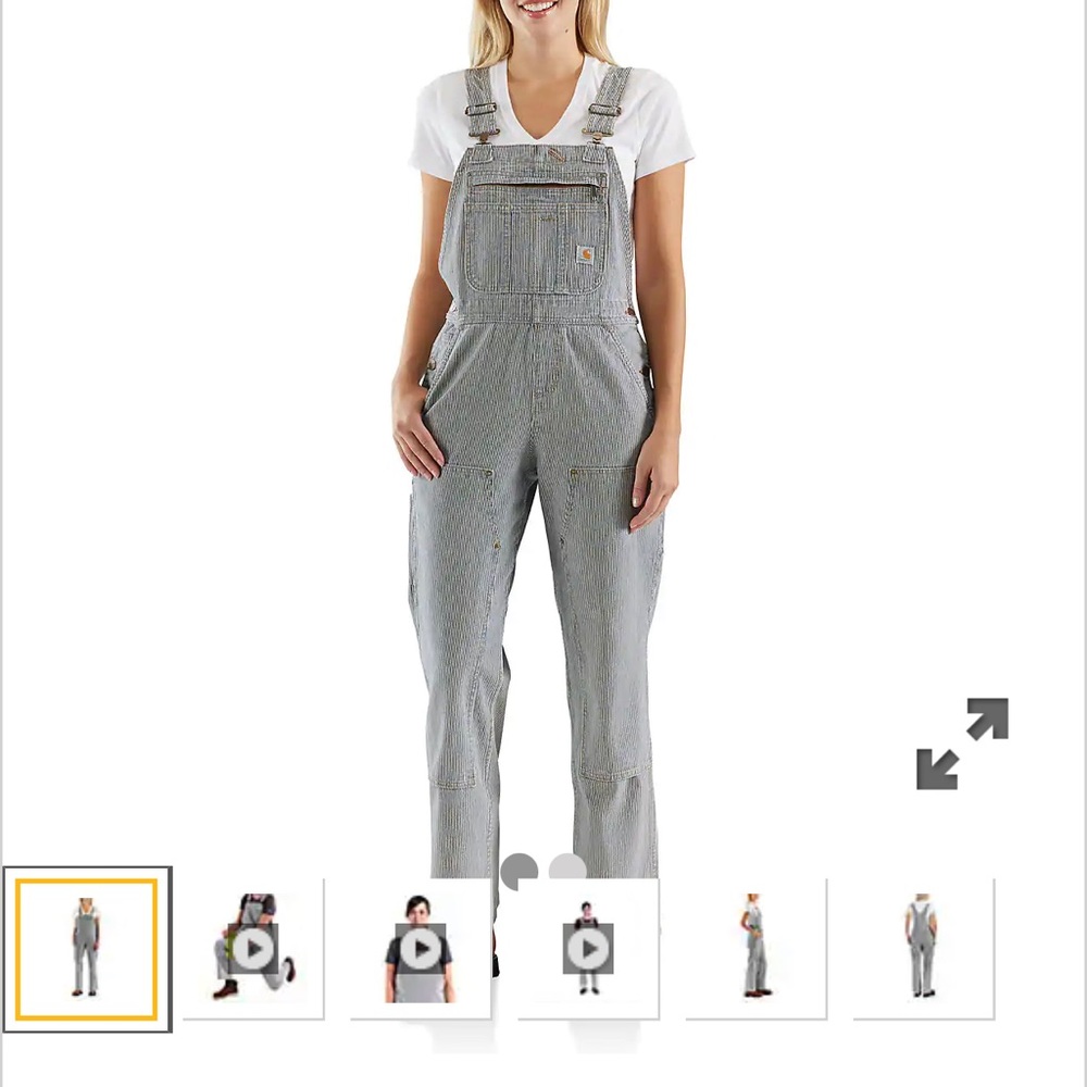 Brewster Railroad Strip Bib Overalls